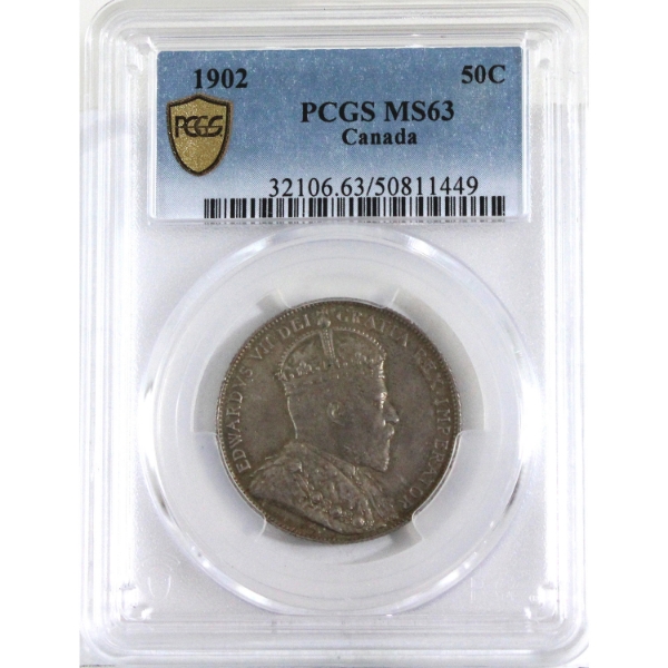 50-cent 1902 PCGS MS63