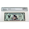 1991 $1 Disney Dollar Mickey: Disney Castle Back- Disneyland GEM UNC66 PPQ 