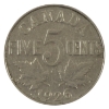 5-cent 1926 Near 6 VG10