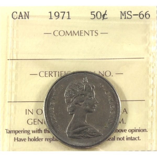 50-cent 1971 ICCS MS66