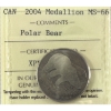 Image 1 : 2004 RCM Polar Bear Test Token ICCS MS66