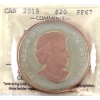 Image 1 : 2019 $20 Best Wishes on your Wedding Day 1oz Fine Silver w/ Selective Gold Plating ICCS PF67 UHC