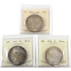 Image 1 : Silver $1 1961, 1962, & 1963 ICCS MS64. 3pcs.