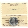 Image 1 : 10-cent 1957 ICCS MS66 Cameo