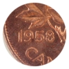 Image 3 : 1-cent 1958 Hanging 8 ICCS MS65 Red