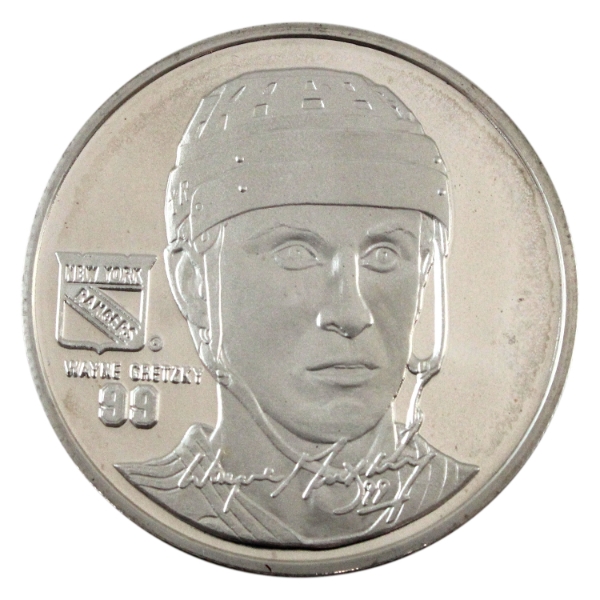 1.5oz Highland Mint Wayne Gretzky Elite Fine Silver Medallion (Tax Exempt)