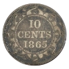 Image 1 : Newfoundland 10-cent 1865 F-VF