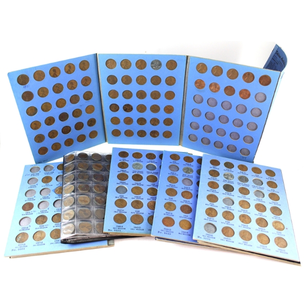 USA Lincoln Cent 1909-1970's Bulk Collection in 6x Folders. 488pcs. 