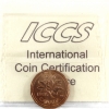 Image 2 : 1-cent 1985 Pointed 5 ICCS MS64 Red
