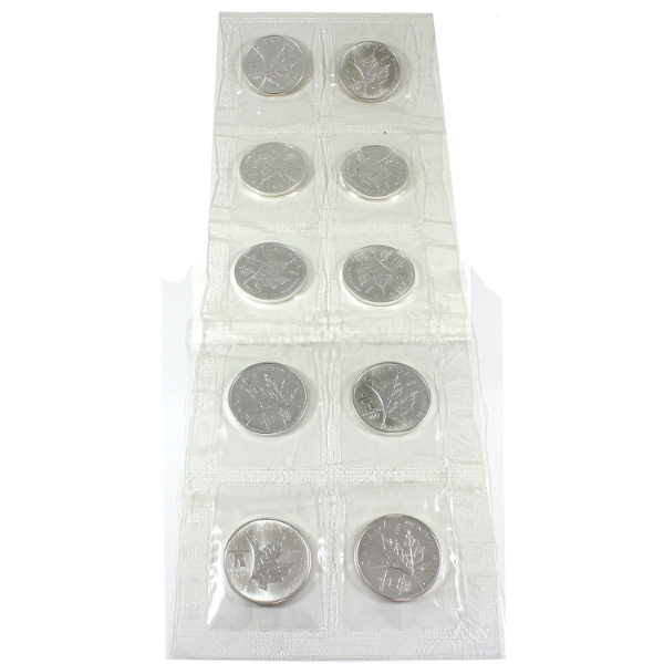 10x 1oz 2008 $5 Olympic Commemorative SML .9999 Fine Silver in Sealed Sheet. 10pcs (Tax Exempt)