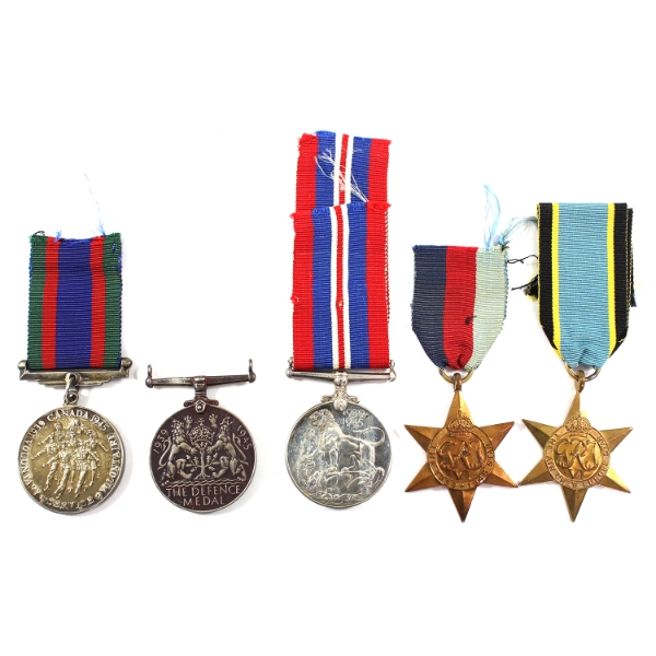 1939-1945 Canadian Medals. 5pcs.