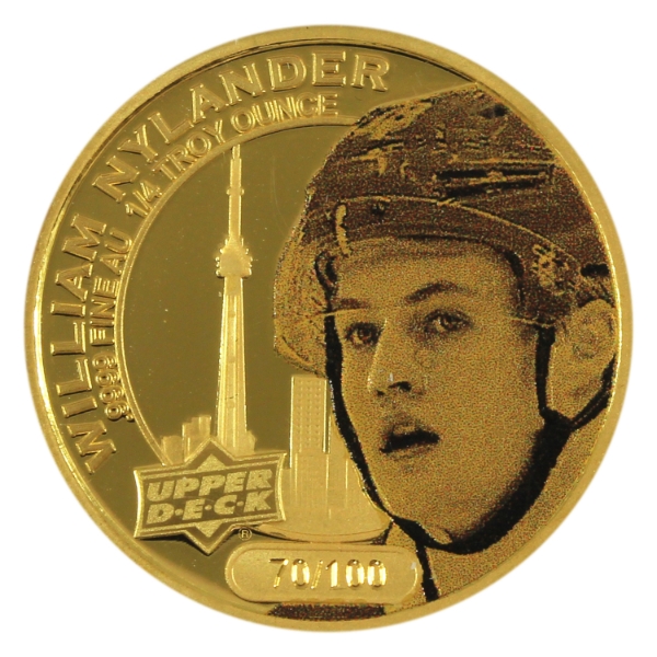 Cook Islands Gold 2017 $25 Upper Deck Grandeur NHL Series- William Nylander 1/4oz .9999 Fine Gold