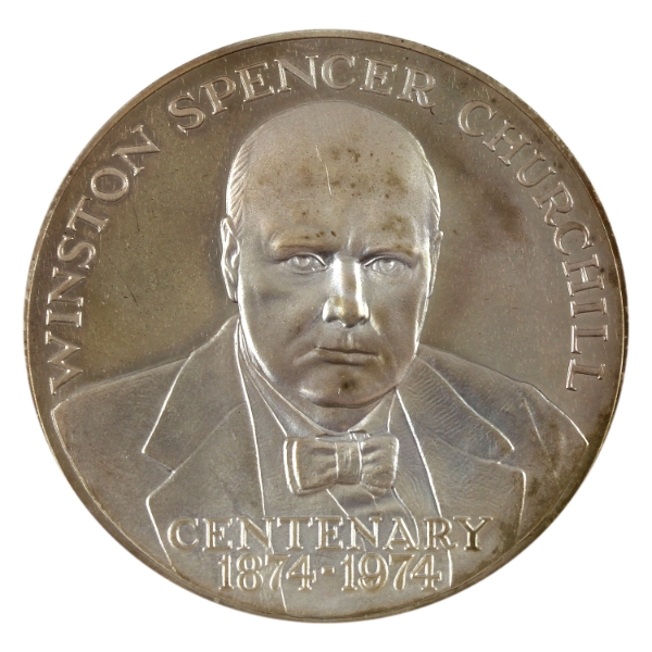 Great Britain 1974 Winston S. Churchill Centenary Medal 1oz-Sterling Silver, 38mm