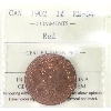 Image 1 : 1-cent 1902 ICCS MS64 Red