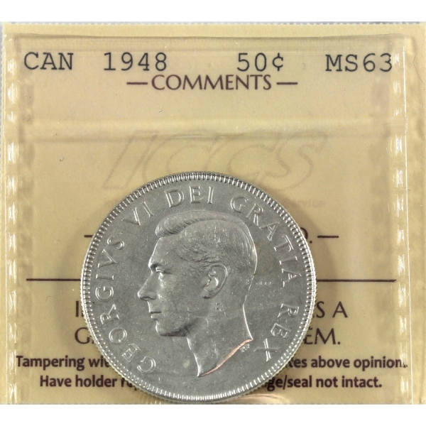 50-cent 1948 ICCS MS63