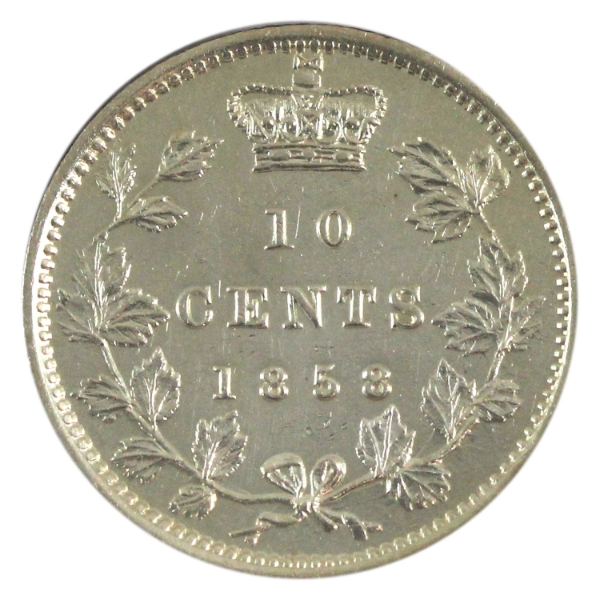 10-cent 1858 AU-UNC (Cleaned)