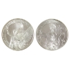Image 1 : 2x 1oz St. Helena The Queen's Virtues 2021 Victory & 2022 Truth .999 Fine Silver Coins. 2pcs.