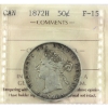 Image 1 : 50-cent 1872H ICCS F15