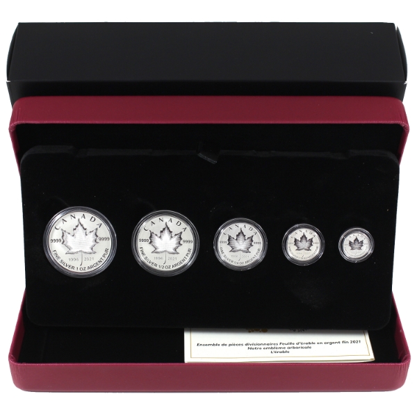 2021 Our Arboreal Emblem: The Maple Tree Fine Silver Fractional Set (Tax Exempt)