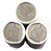 Image 1 : 50-cent 2x 2019 & 2020 Special Wrap Rolls of 25pcs (2019) & 20pcs (2020). 2 Rolls. 