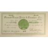 Image 3 : Grand River Pulp & Lumber Co. ND (c.1911) $5 Grand River NL Legacy CUNC63 SN: 407