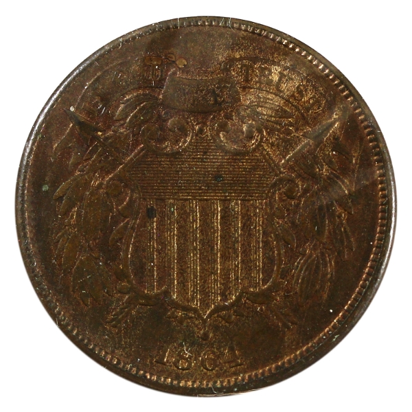 USA 1864 2-cent With Luster