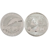 Image 1 : 2x 1oz China 2014 Panda & Australia 2019 Bottlenose Dolphin .999 Fine Silver Coins. 2pcs. 