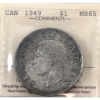 Image 1 : Silver $1 1949 ICCS MS65