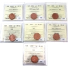 Image 1 : 1-cent 2004-2006 ICCS MS66 Red. 7pcs. 
