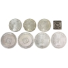 Image 1 : 3oz Lot Total! 4x 1/2oz & 4x 1/4oz .999 Fine Silver Fractional Rounds & Bar. 8pcs. (Tax Exempt) 