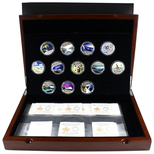 2017 $10 Celebrating Canada's 150th Silver 13-Coin Set in Deluxe Box (Tax Exempt)