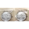Image 2 : Silver $1 1935 & 1936 ICCS MS64. 2pcs. 