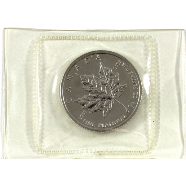 1992 Platinum $10 PML 1/4oz .9995 Fine Platinum Coin (Tax Exempt)