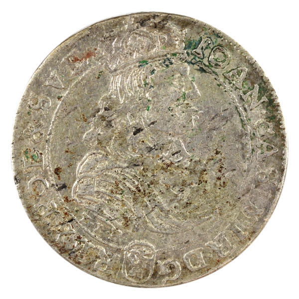 Poland Silver 1668TLB 18 Groskzy EF