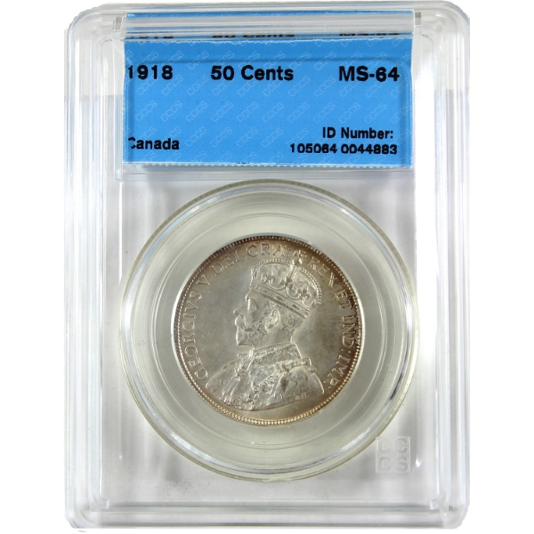 50-cent 1918 CCCS MS64