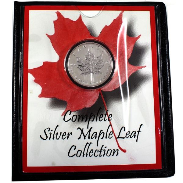2004 $5 Silver Maple Leaf in First Commemorative Mint Holder (Tax Exempt)