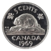 Image 2 : 5-cent 1969 ICCS PL67 Heavy Cameo
