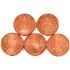 Image 1 : 5x 1oz Assorted Safety in Numbers .999 Fine Copper Rounds. 5pcs