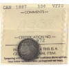 Image 1 : 10-cent 1887 ICCS VF20