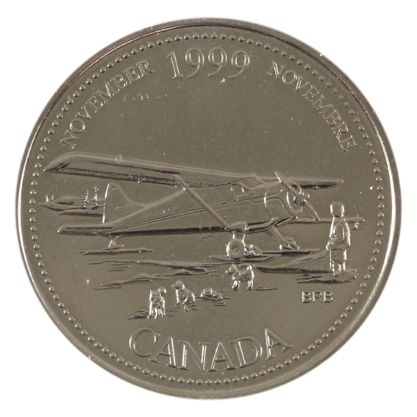 ERROR 25-cent 1999 November Mule PL