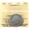 Image 1 : 25-cent 1887 ICCS VG8