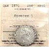 Image 1 : 25-cent 1870 Obverse 1 ICCS MS60