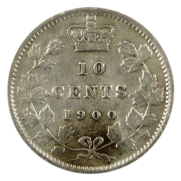 10-cent 1900 VF-EF (Cleaned)