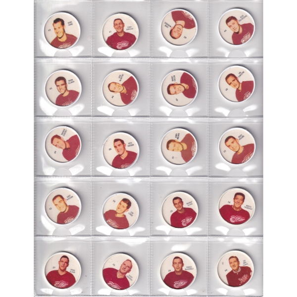 Bulk Collection of 1960-1961 Sheriff Hockey Tokens - Complete Sets. 123pcs.