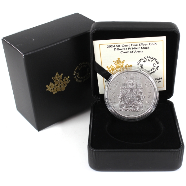 2024 50-Cent Tribute: W Mint Mark 1oz .9999 Fine Silver Coin (Tax Exempt)