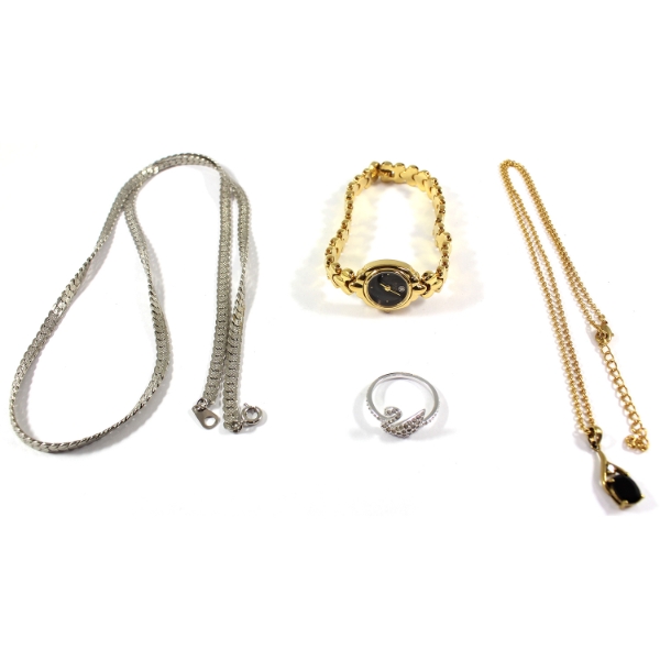 Bulk Lot of Gold & Silver Coloured Refined Costume Jewellery. 4pcs.