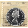 Image 1 : Silver $1 1963 ICCS PL67 Heavy Cameo