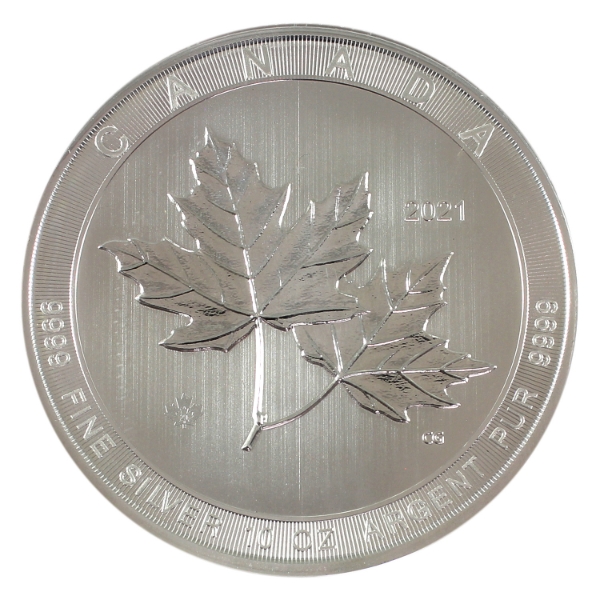 10oz 2021 $50 Magnificent Maple .9999 Fine Silver Coin (Tax Exempt)