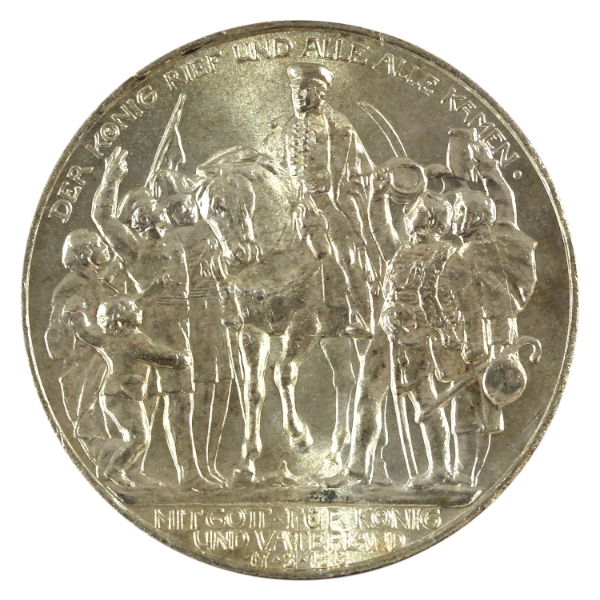 Germany States- Prussia Silver 1913A 3 Mark 100 Years of Defeat of Napoleon GEM BU