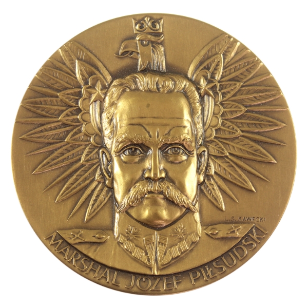 Medallic Art Co. 1985 Marshal Jozef Pilsudski - Victory on the Vistula Medal 140g-Bronze, 63mm